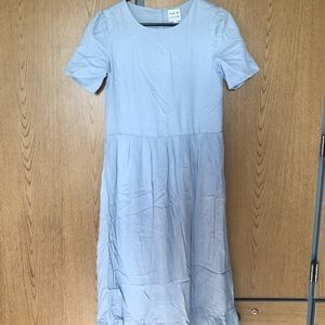 Blue doll style dress from clad and cloth